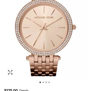 Michael Kors Rose Gold Crystal Watch